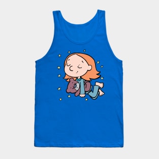 little girl floating in her sleep Tank Top